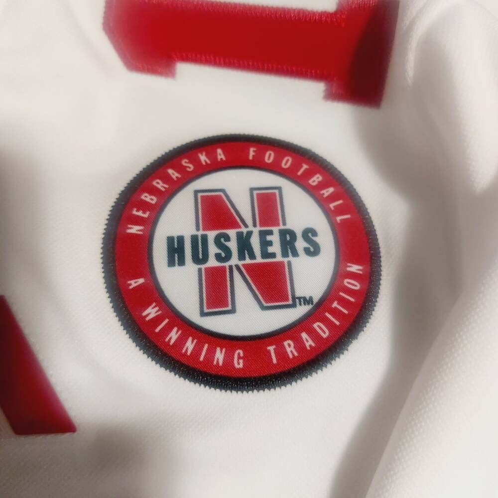 adidas Nebraska Cornhuskers Mens 2XL White Premier Away Football Jersey NCAA GBR - Picture 5 of 11